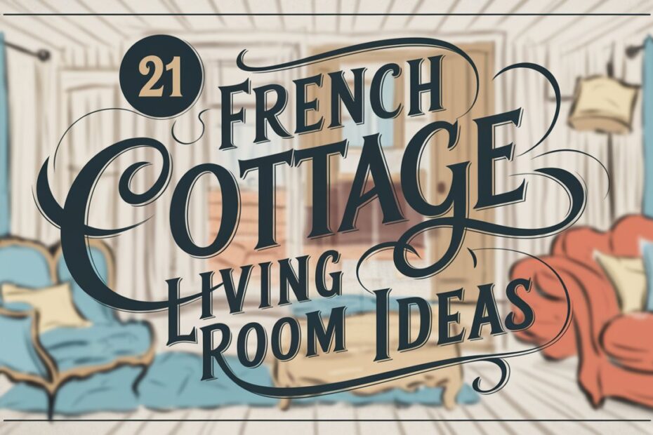 French Cottage Living Room Ideas
