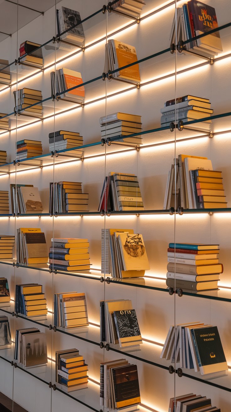 Glass Shelf Lighting