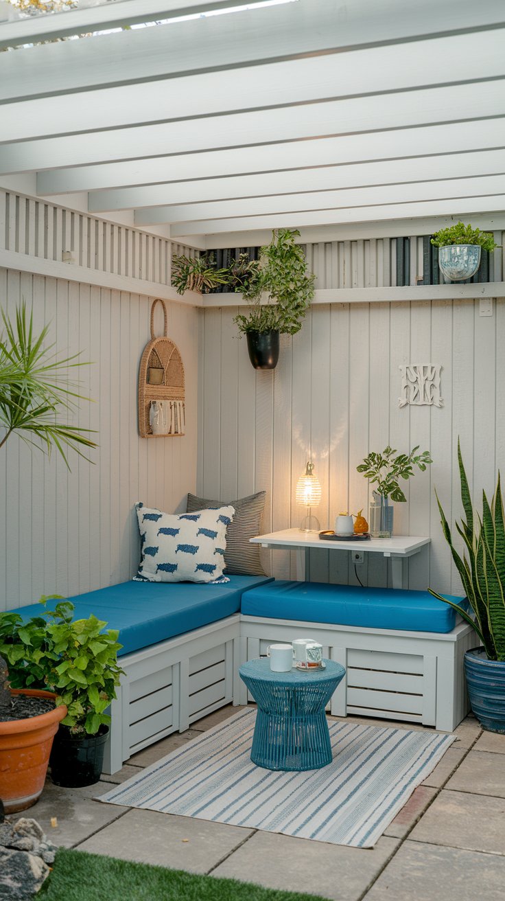 Install Corner Seating with Hidden Storage