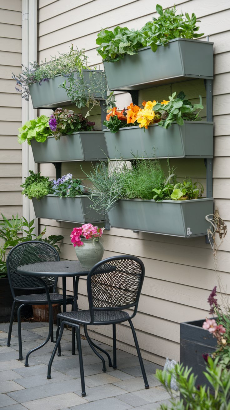 Install Wall-Mounted Planters to Save Floor Space