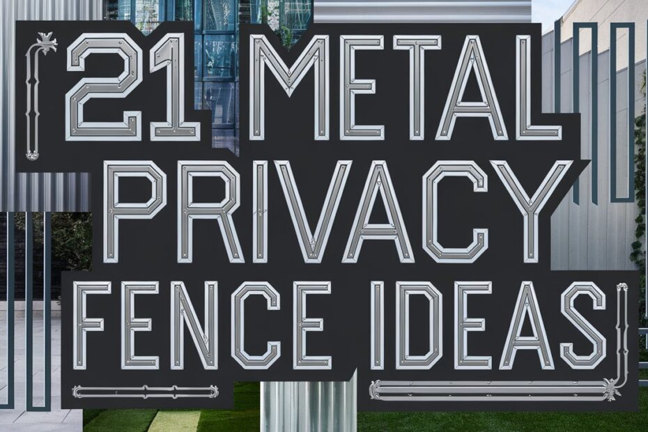 Metal Privacy Fence Ideas