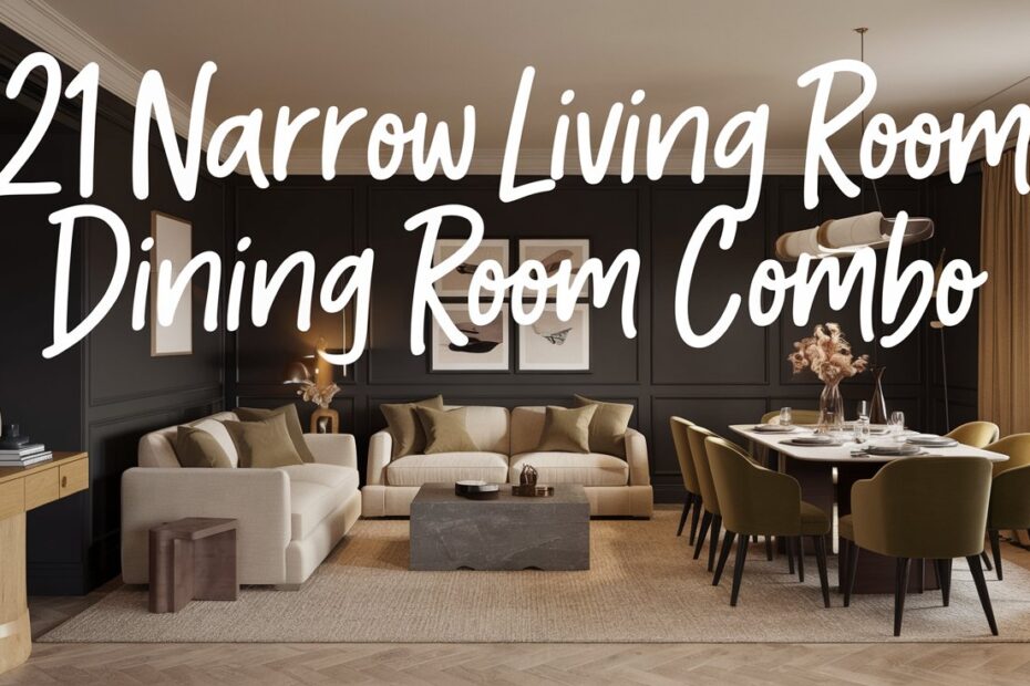 21 Narrow Living Room Dining Room Combo Ideas to Make It Work Beautifully