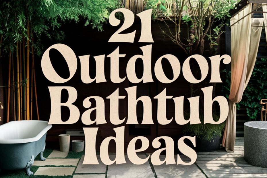 Outdoor Bathtub Ideas