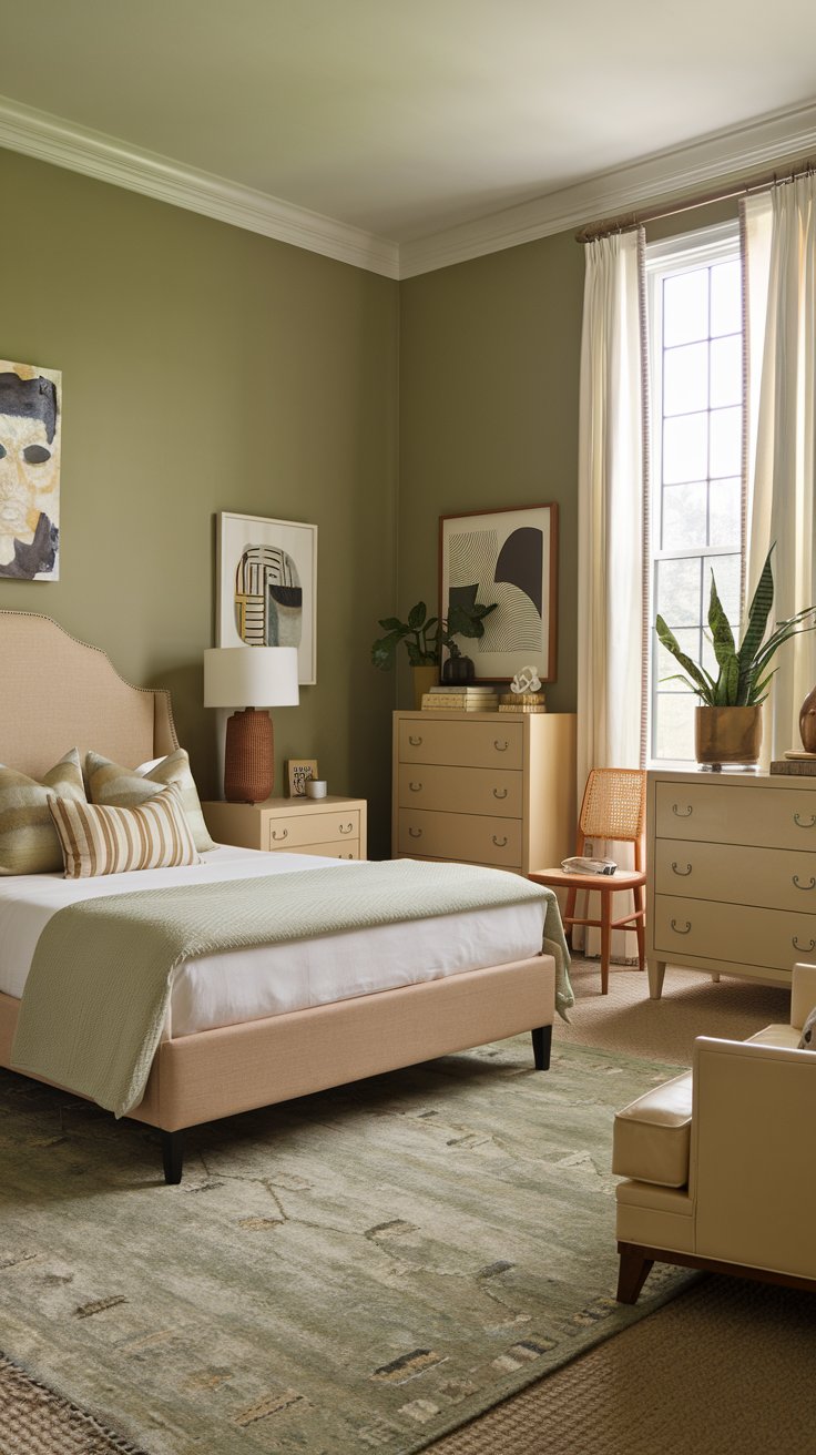 Sage Green and Beige Combination