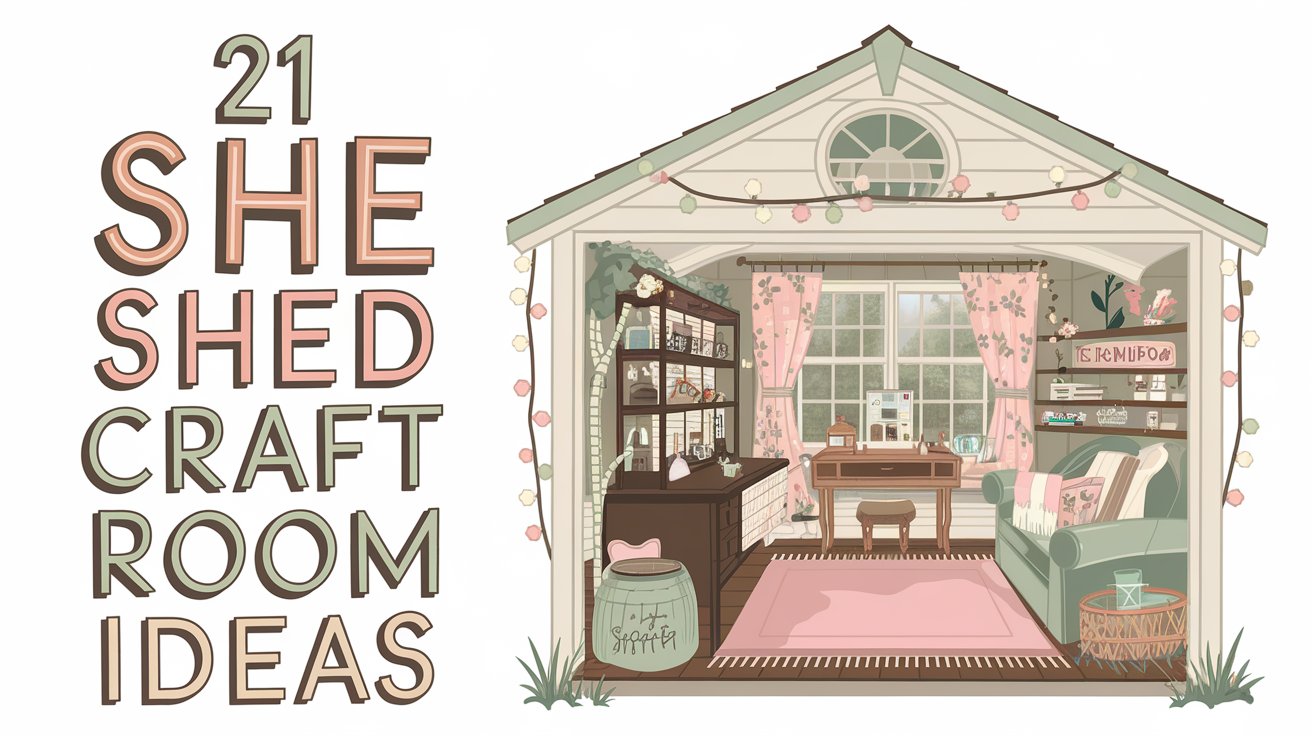 21 She Shed Craft Room Ideas to Build Your Dream Creative Sanctuary