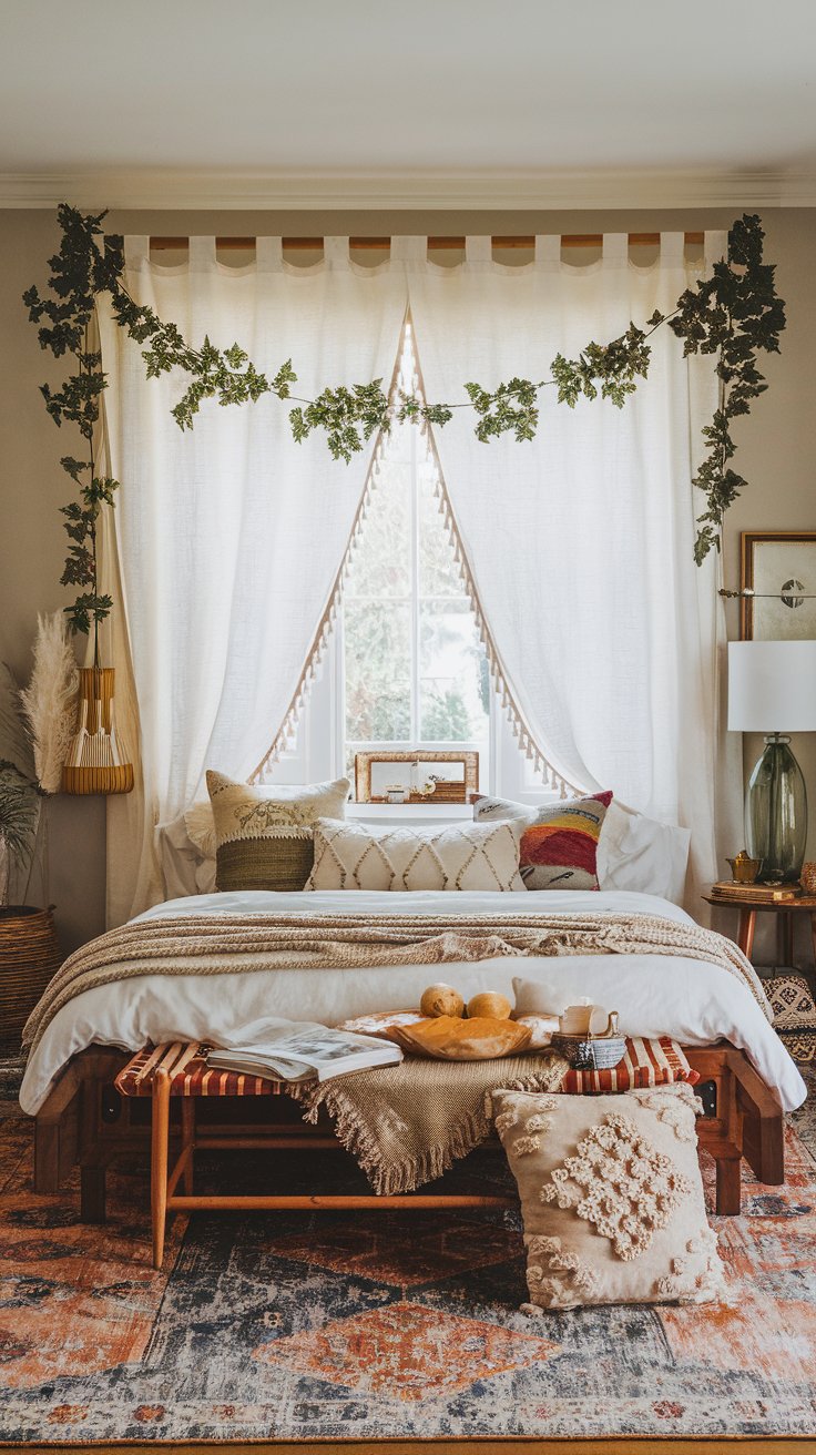 Style a Bohemian Window Bed Paradise