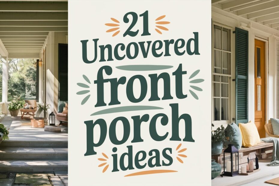 Uncovered Front Porch Ideas