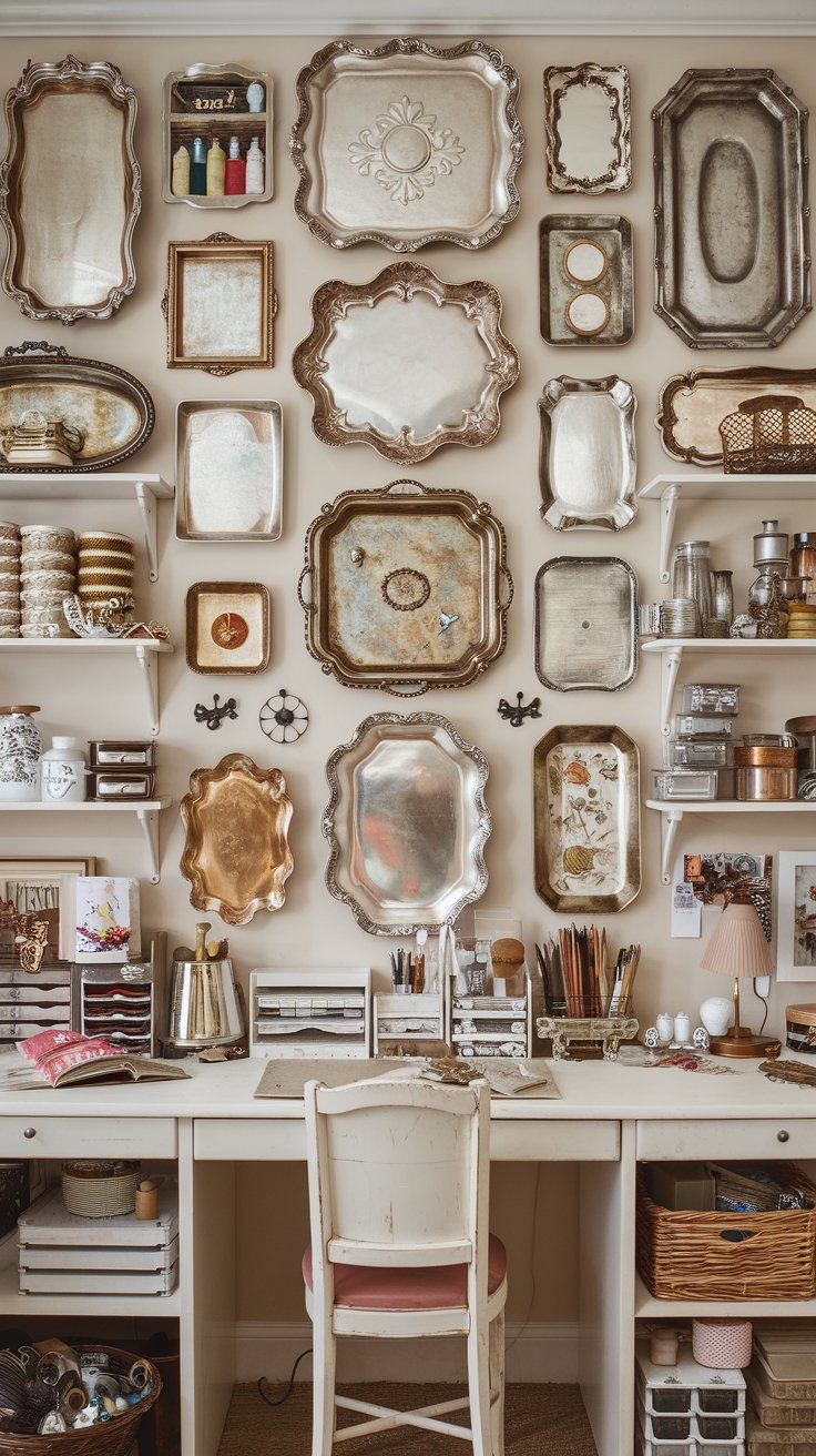 Vintage Tray Gallery Wall