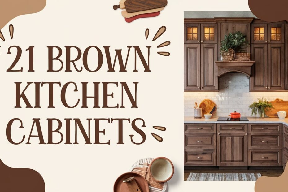 Brown Kitchen Cabinets