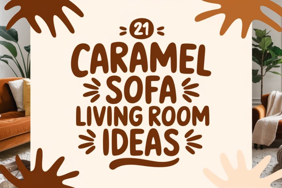 Caramel Sofa Living Room Ideas