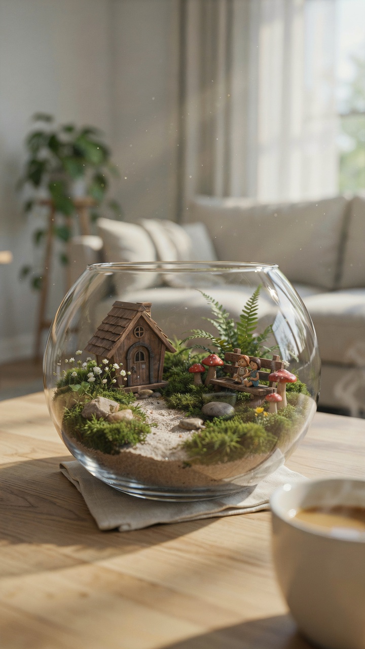Classic Glass Bowl Fairy Garden