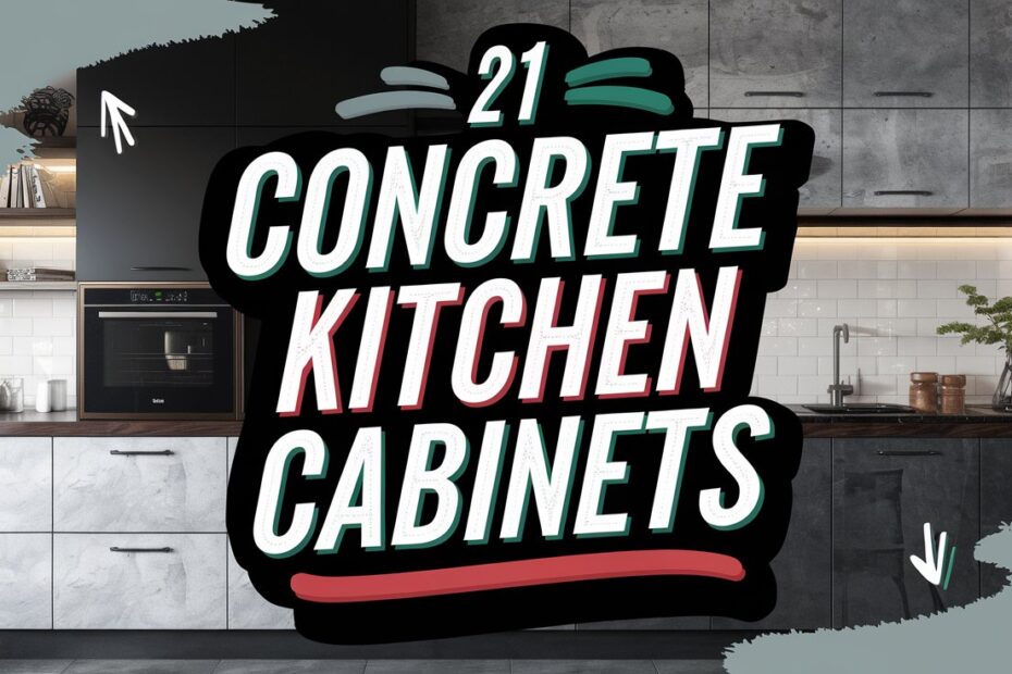 Concrete Kitchen Cabinets