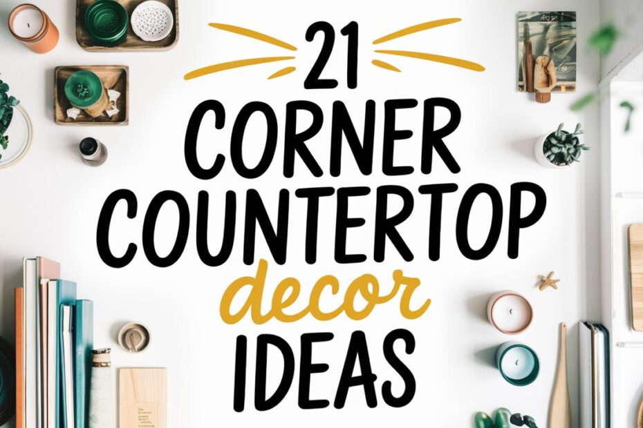 Corner Countertop Decor Ideas
