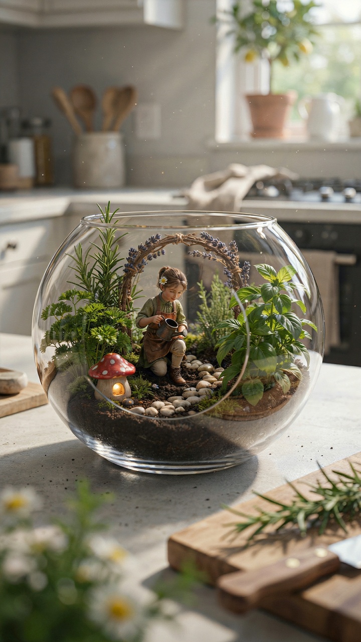 Fairy Herb Garden Terrarium