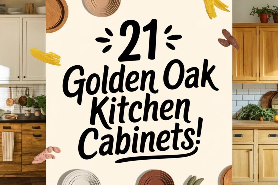 Golden Oak Kitchen Cabinets