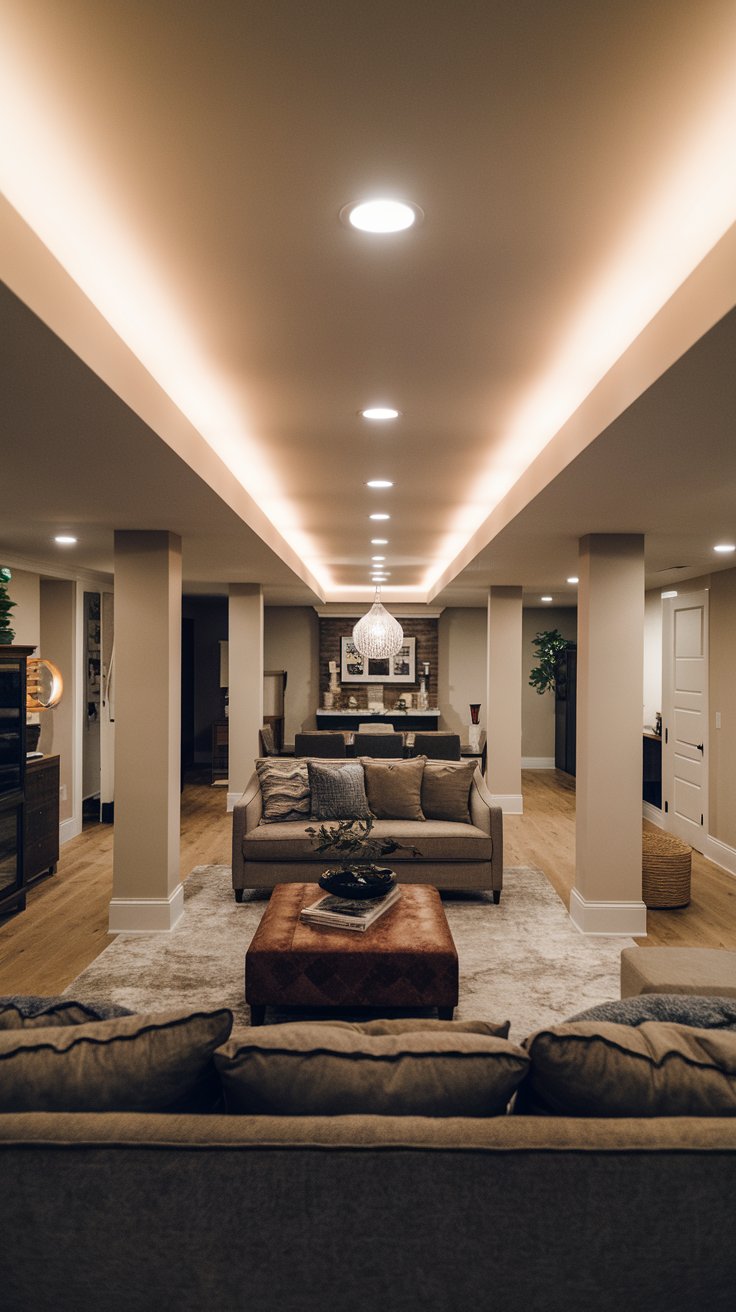 Install Recessed Lighting Throughout the Space