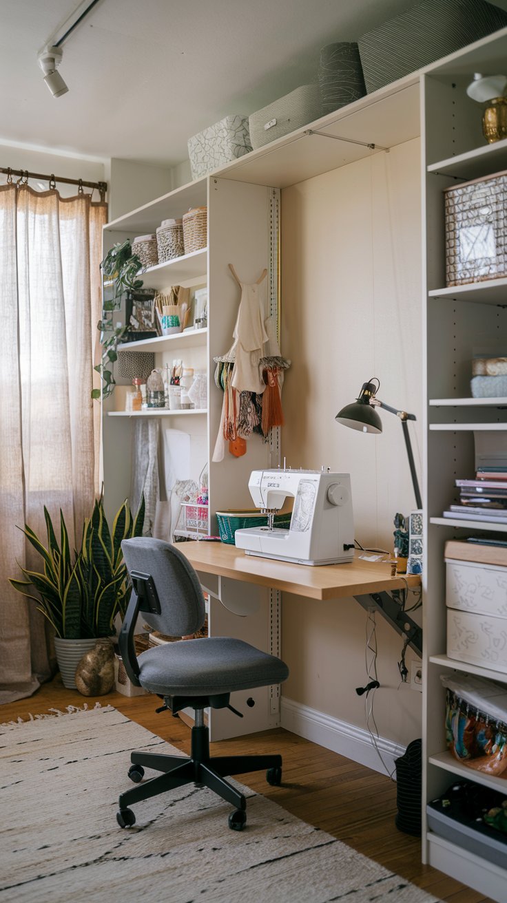 21 Small Sewing Room Ideas That Maximize Every Inch of Your Crafting Corner