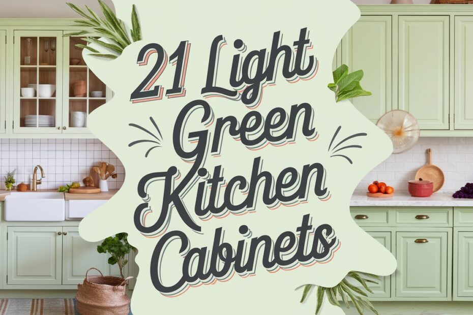 Light Green Kitchen Cabinets