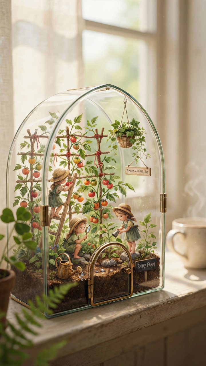 Miniature Greenhouse Fairy Terrarium