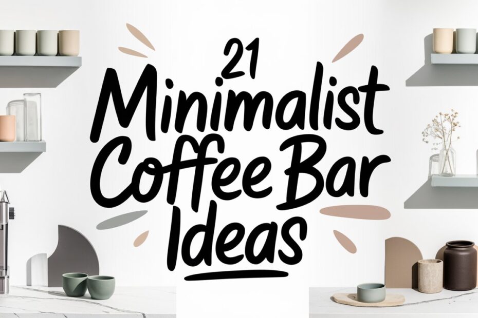 Minimalist Coffee Bar Ideas