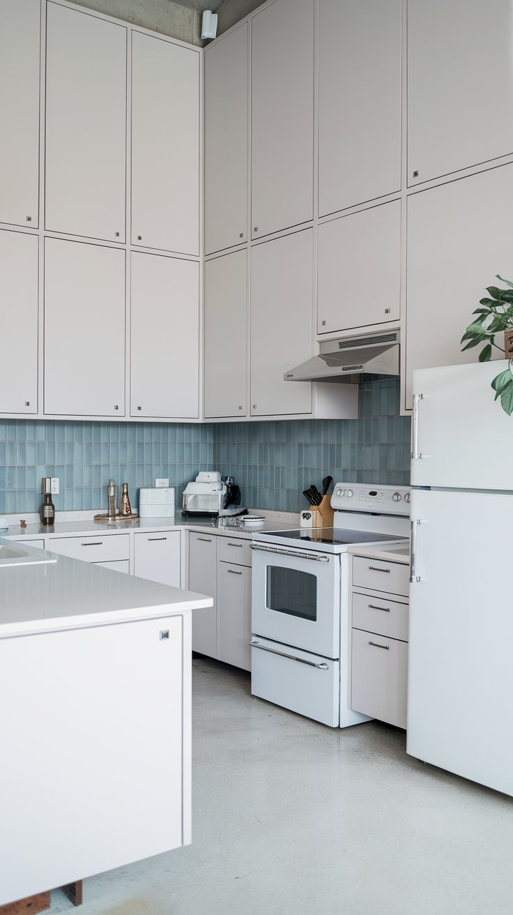 Modern Minimalist White Dove Cabinets