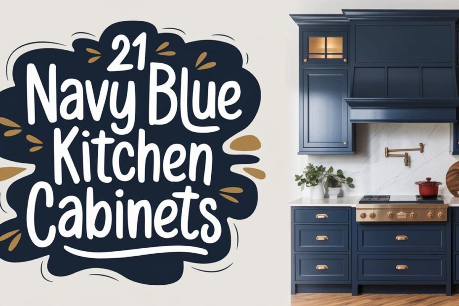 Navy Blue Kitchen Cabinets
