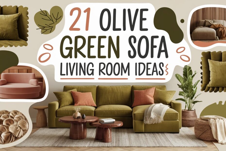 Olive Green Sofa Living Room Ideas