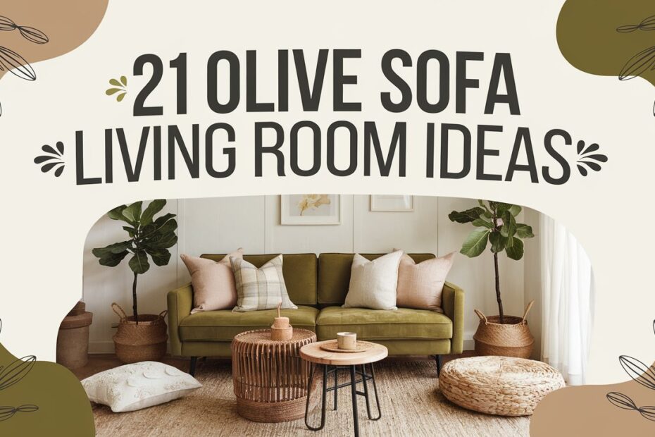 Olive Sofa Living Room Ideas