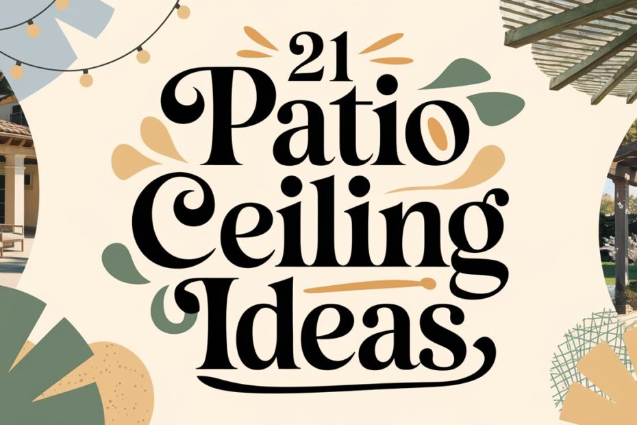 Patio Ceiling Ideas