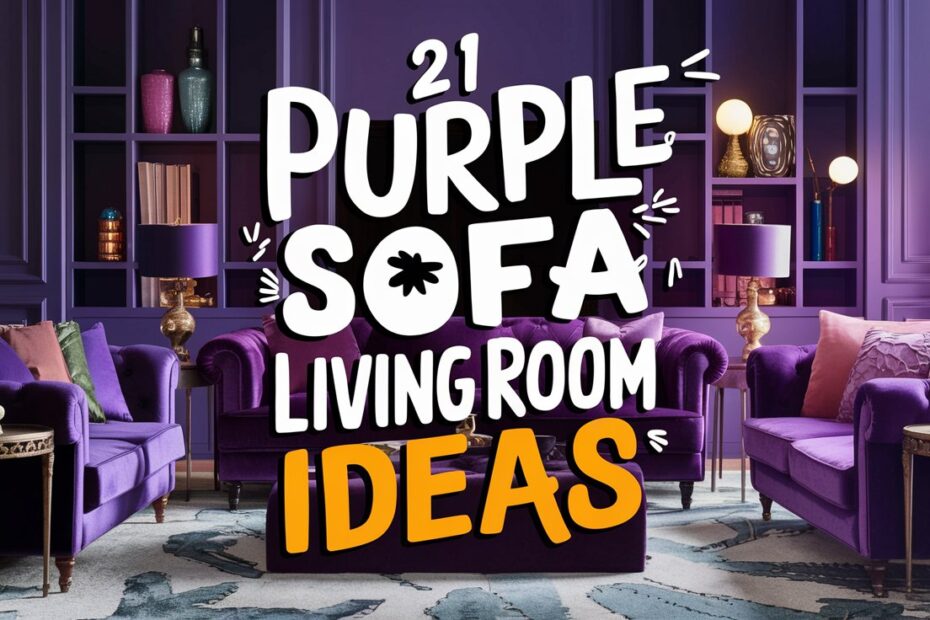 Purple Sofa Living Room Ideas