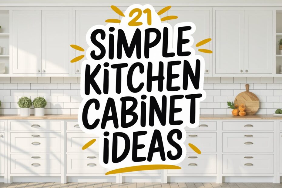 Simple Kitchen Cabinet Ideas