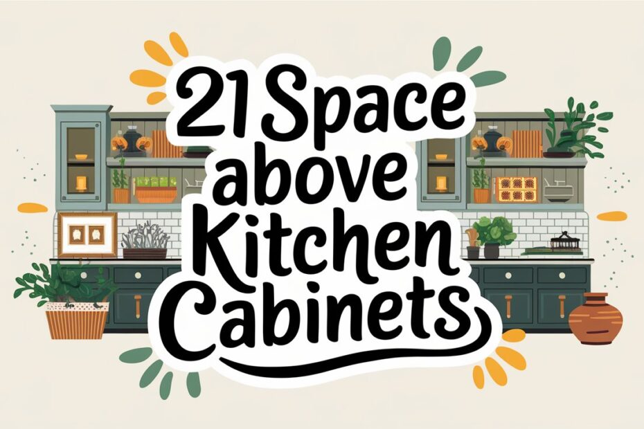 Space Above Kitchen Cabinets