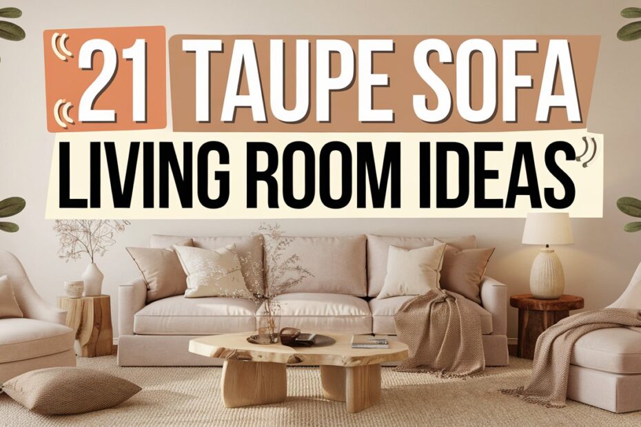 Taupe Sofa Living Room Ideas