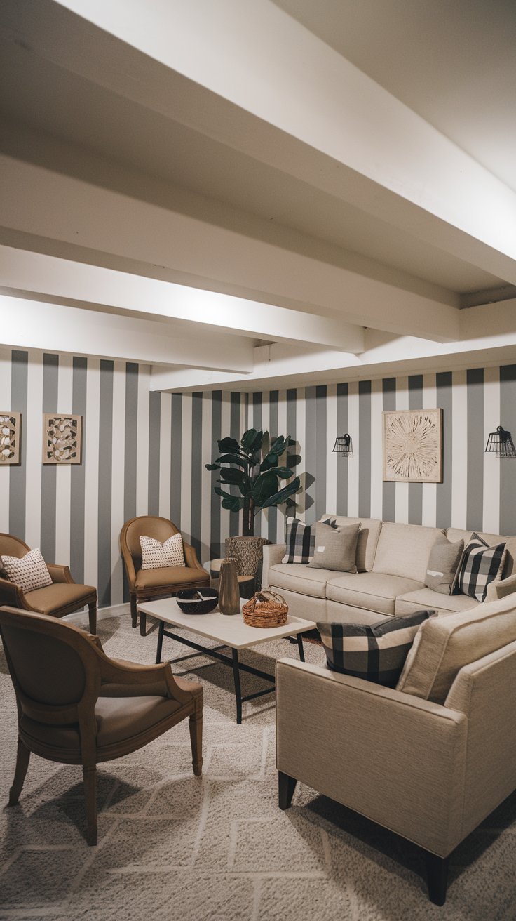 Use Striped Patterns to Add Visual Height