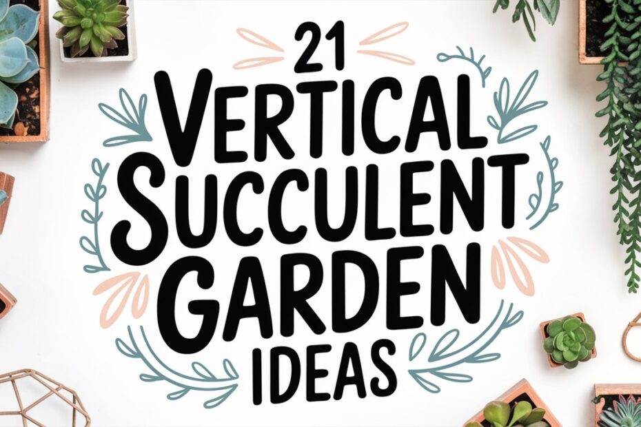 Vertical Succulent Garden Ideas
