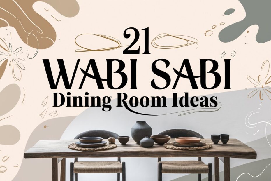 Wabi Sabi Dining Room Ideas