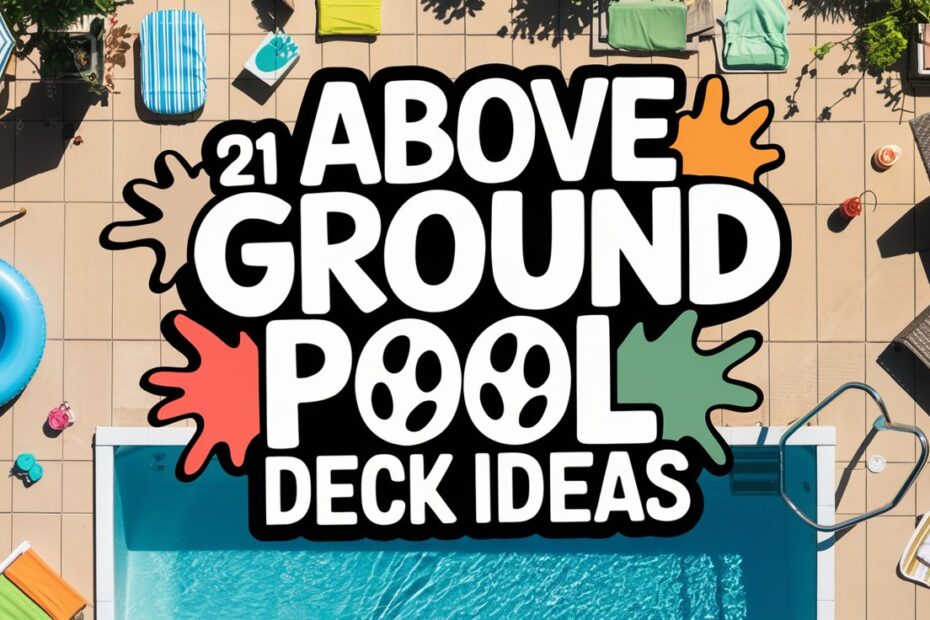 Above Ground Pool Deck Ideas