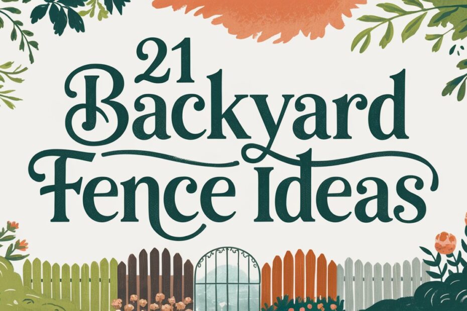 Backyard Fence Ideas