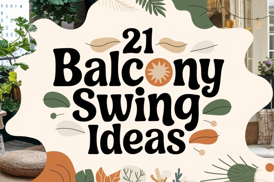 Balcony Swing Ideas