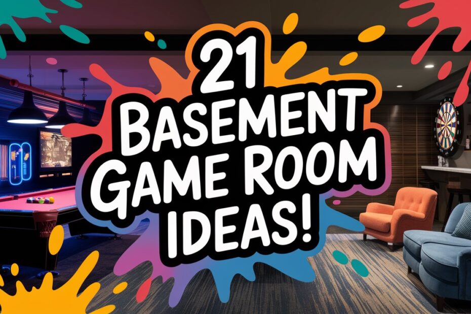 Basement Game Room Ideas