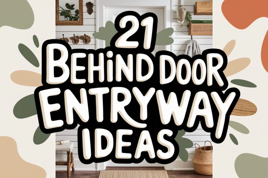 Behind Door Entryway Ideas