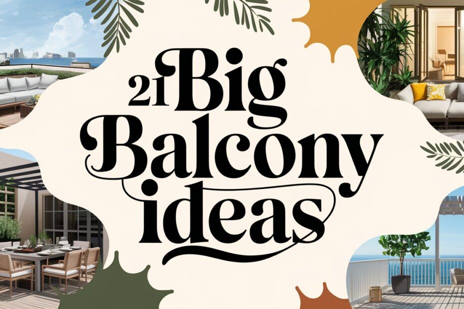 Big Balcony Ideas