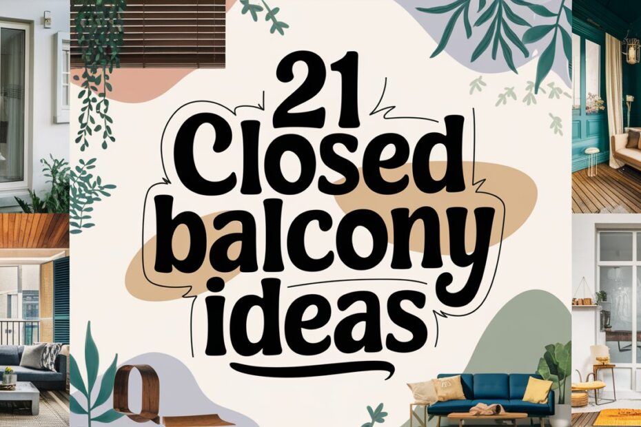 Closed Balcony Ideas