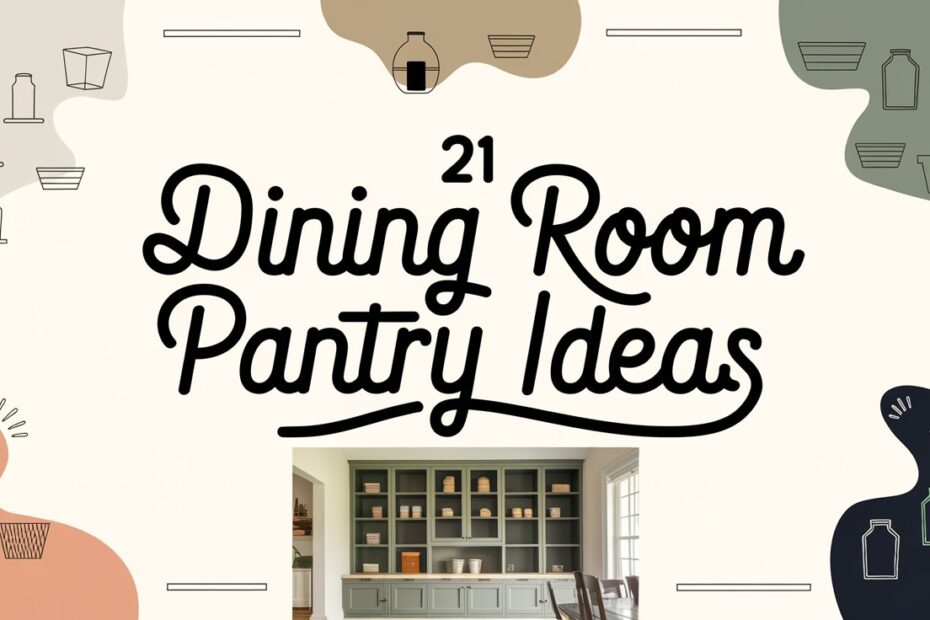 Dining Room Pantry Ideas
