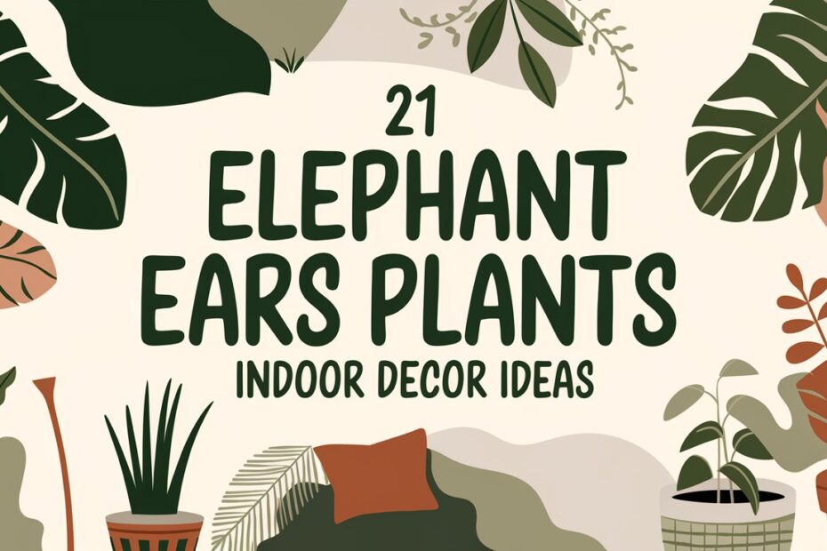 Elephant Ears Plants Indoor Decor Ideas