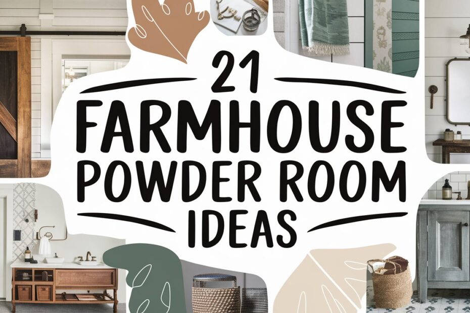 Farmhouse Powder Room Ideas