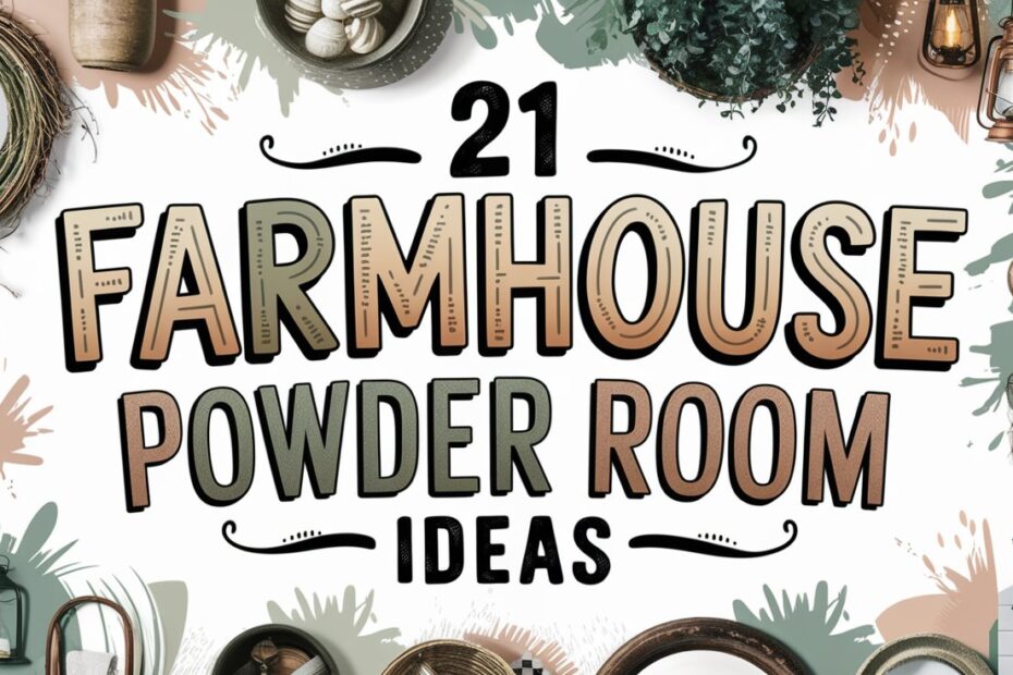 Farmhouse Powder Room Ideas