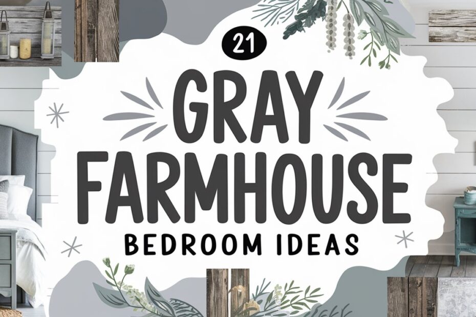 Gray Farmhouse Bedroom Ideas