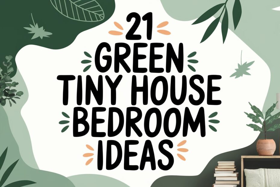 Green Tiny House Bedroom Ideas