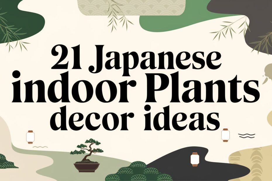 Japanese Indoor Plants Decor Ideas